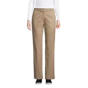 NWT Lands’ End Khaki Straight Leg Pants, Size 16
